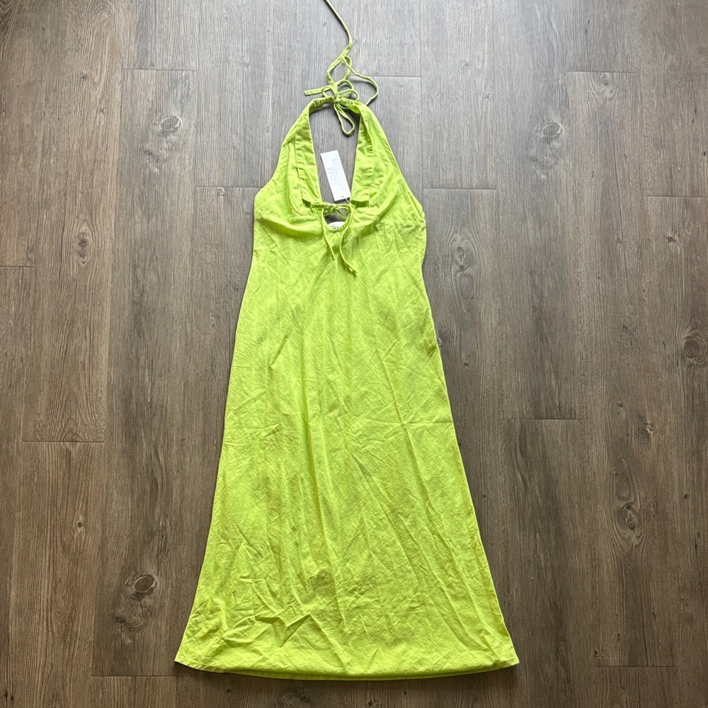 NWT Urban Outfitters Lime Green Maxi Dress